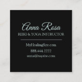 *~* Verzachtend Heilig Symboolpad naar Nirvana Vierkante Visitekaartje (Achterkant)