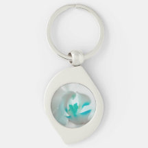 Verzachtend orchidee Print Metal Sleutelhanger