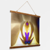 Verzachtend orchidee-vormig ontwerp hout met boven hangend wandkleed (Gebogen)