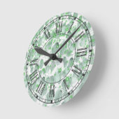 Verzachtend Sage Leaves Ronde Klok (Hoek)