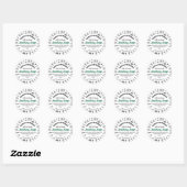 Verzachtende Herbal Eco Zeep Zakelijke Verpakking Ronde Sticker (Vel)