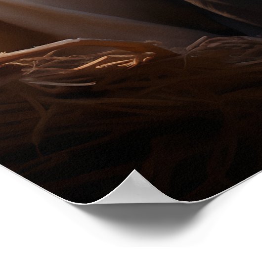 Verzachtende kerststal poster (Hoek)