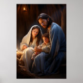 Verzachtende kerststal poster (Voorkant)