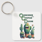 Verzachtende OCD Spikes: Cactus Decor Sleutelhanger (Voorkant)