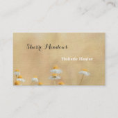 Verzachtende Waterverf Yellow Daisies Visitekaartj Visitekaartje (Voorkant)