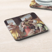 Verzachting van de schaaphersen, c.1500 (temperatu drankjes onderzetter (Linkerzijde)