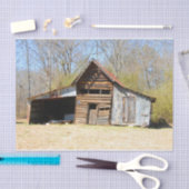 Verzadigd roestig oud schuur herfstbos tissuepapier (Craft)