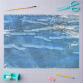 Verzadigde blauwe waterverf tissuepapier (Craft)