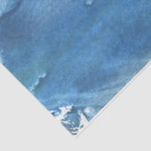 Verzadigde blauwe waterverf tissuepapier (Detail)