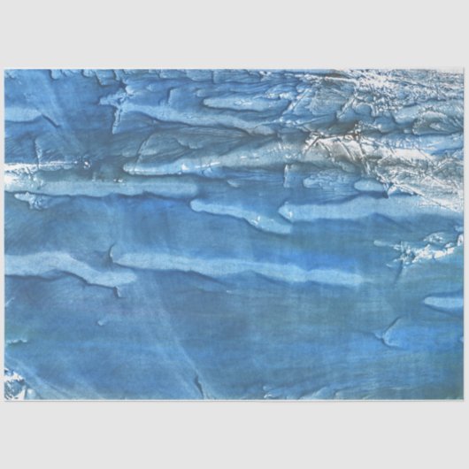 Verzadigde blauwe waterverf tissuepapier (Voorkant)