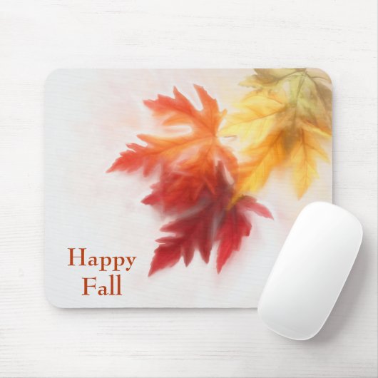 Verzadigde Herfst Mousepad Muismat (Met muis)