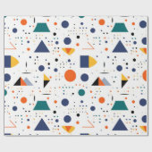 Verzadigde kleuren Abstracte geometrische figuren Cadeaupapier (Vlak)