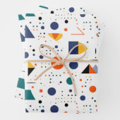Verzadigde kleuren Abstracte geometrische figuren Inpakpapier Vel (In situ)