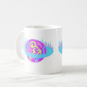 Verzadigde vlammen! koffiemok (Voorkant links)