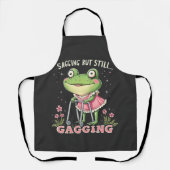 Verzakking maar nog steeds kokhalzen Funny Moederd Schort (Voorkant)