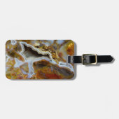 Verzakt hout met kristallen bagagelabel (Voorkant horizontaal)