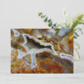 Verzakt hout met kristallen bedankkaart (Staand voorkant)