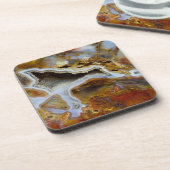 Verzakt hout met kristallen bier onderzetter (Linkerzijde)