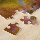 Verzakt hout met kristallen legpuzzel (Zijkant)