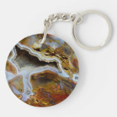 Verzakt hout met kristallen sleutelhanger (Achterkant)