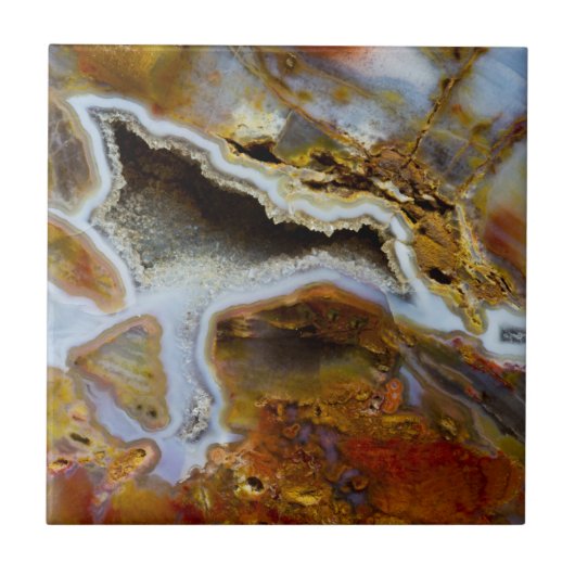 Verzakt hout met kristallen tegeltje (Voorkant)