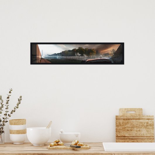 "Verzamel aan de muur" Poster (Keuken)