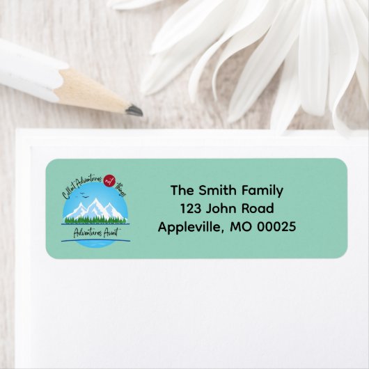 Verzamel Adventures Not Things Retour-adreslabel Etiket (Insitu)