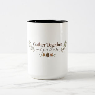 Verzamel Bij elkaar Oogsttheemug Tweekleurige Koffiemok