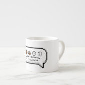 Verzamel bonen, geen gevoelens espresso kop (Voorkant rechts)