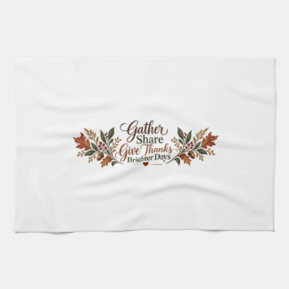 Verzamel Dank Geef Herfst Keukenhanddoek