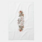 Verzamel Dank Geef Herfst Keukenhanddoek (Verticaal)