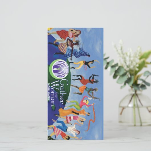 Verzamel de Kaart van het Logo van Vrouwen (Staand voorkant)