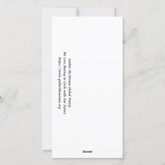 Verzamel de Kaart van het Logo van Vrouwen (Achterkant)