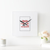 Verzamel de samengestelde vierkante wandklok (Huis)