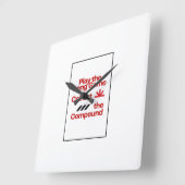 Verzamel de samengestelde vierkante wandklok (Hoek)