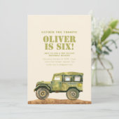 Verzamel de Troepen Militaire Verjaardag Uitnodige Kaart (Staand voorkant)