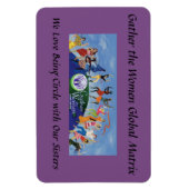 Verzamel de Women Circle Sisters Magnet Magneet (Verticaal)