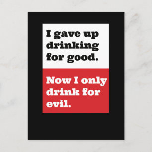 Verzamel Drink voor goed / kwaadaardig pandemisch Briefkaart