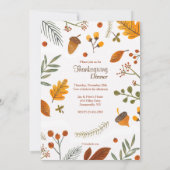 Verzamel elkaar en wees dankbaar dat Thanksgiving Kaart (Achterkant)