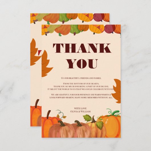 Verzamel en geef Bedankt: doe mee voor een Thanksg Bedankkaart (Voorkant / Achterkant)