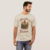Verzamel en Spel Grappige Thanksgiving Boardgame K T-shirt (Voorkant volledig)