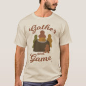 Verzamel en Spel Grappige Thanksgiving Boardgame K T-shirt (Voorkant)