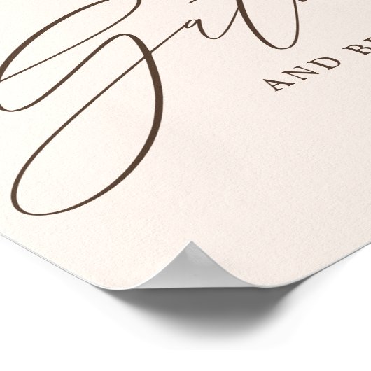 Verzamel en wees dankbaar script poster (Hoek)