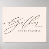 Verzamel en wees dankbaar script poster (Voorkant)