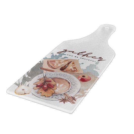 Verzamel en wees dankbaar Thanksgiving Snijplank (Hoek)