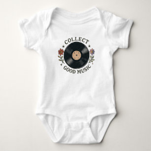 Verzamel Goede Muziek Retro Vinylplaat Bloem Romper
