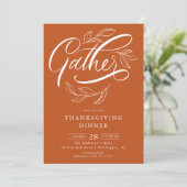 Verzamel het Thanksgiving diner Kaart (Staand voorkant)