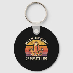 Verzamel ik kwartskristallen? Jazeker! Vintage gra Sleutelhanger