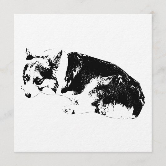 Verzamel Inkt, Cozy Corgi Kaart (Voorkant)
