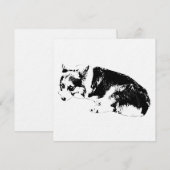 Verzamel Inkt, Cozy Corgi Kaart (Voorkant / Achterkant)